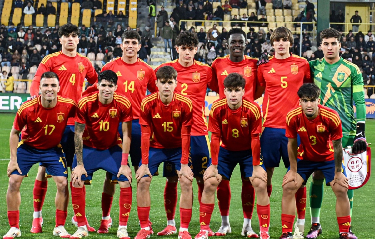 U19 Tây Ban Nha sẽ chạm trán U19 Đan Mạch ở lượt trận đầu tiên vòng bảng giải U19 châu Âu 2025. (Ảnh: Getty)