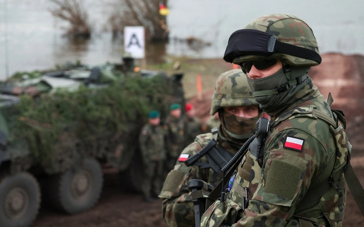 Lính Ba Lan tham gia tập trận NATO. Ảnh: Reuters.