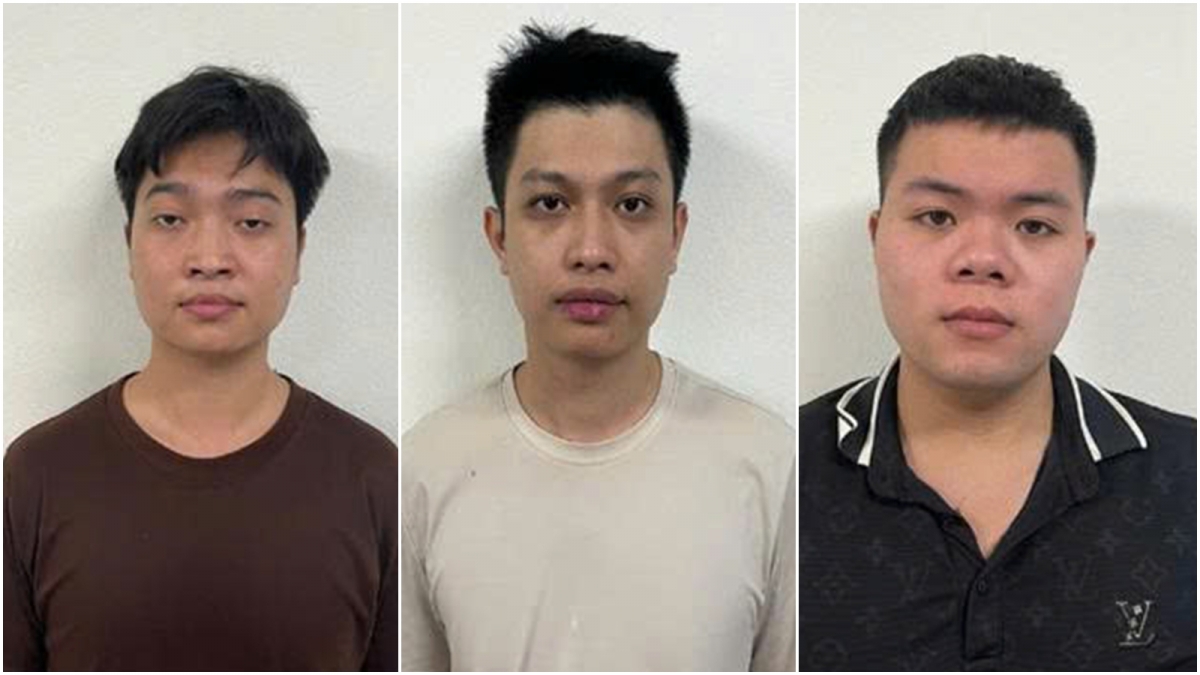 Từ trái qua phải: Trương Văn Toàn, Trương Văn Thắng, Hoàng Văn Quynh