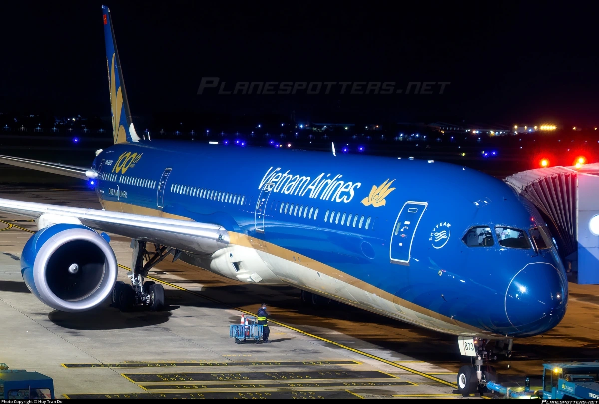 Máy bay của Vietnam Airlines.