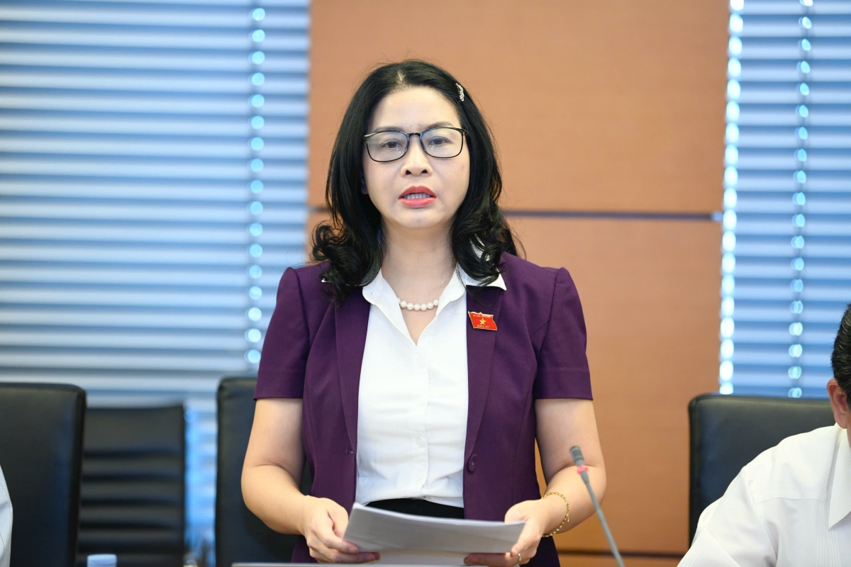 Đại biểu Nguyễn Thị Lan (Đoàn Hà Nội). (Ảnh: Quốc hội)