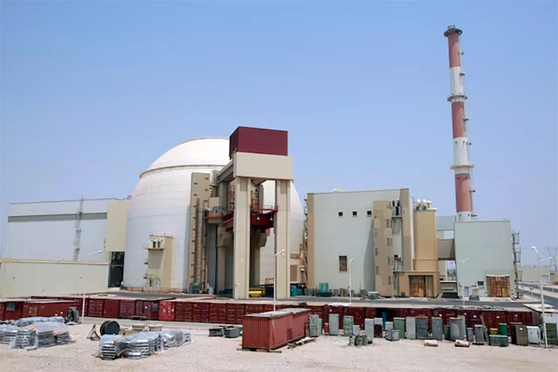 Nhà máy điện hạt nhân Bushehr của Iran. Ảnh: Reuters