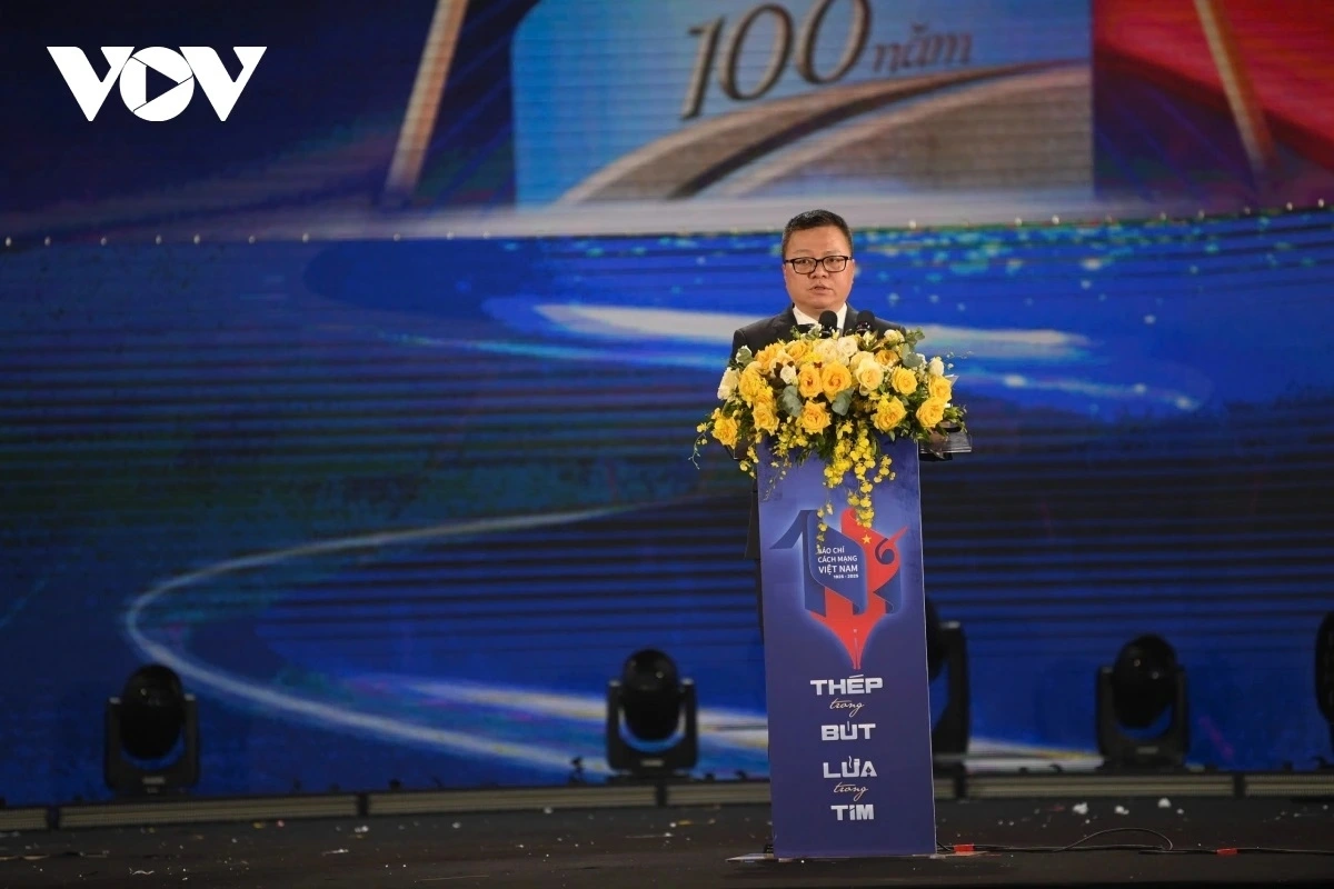 Ông Lê Quốc Minh, Ủy viên Ban Chấp hành Trung ương Đảng, Phó Trưởng ban Tuyên giáo và Dân vận Trung ương, Tổng Biên tập báo Nhân Dân, Chủ tịch Hội Nhà báo Việt Nam, Chủ tịch Hội đồng Giải báo chí Quốc gia ôn lại dấu mốc ra đời nền báo chí cách mạng từ năm 1925