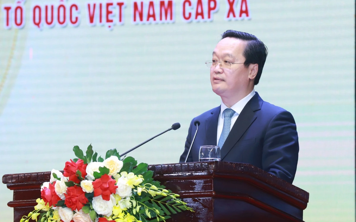 Ông Nguyễn Đức Trung, Bí thư Tỉnh ủy Nghệ An phát biểu tại buổi lễ.