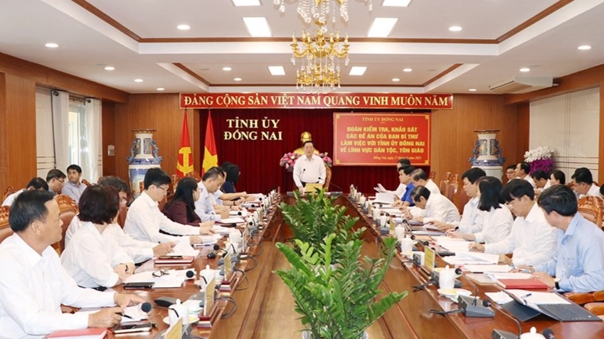 Quang cảnh buổi làm việc (Ảnh: Phương Hằng)