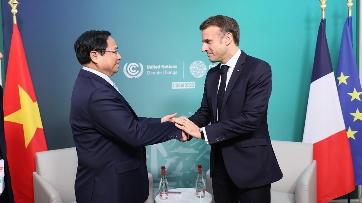 Thủ tướng Phạm Minh Chính và Tổng thống Pháp Emmanuel Macron