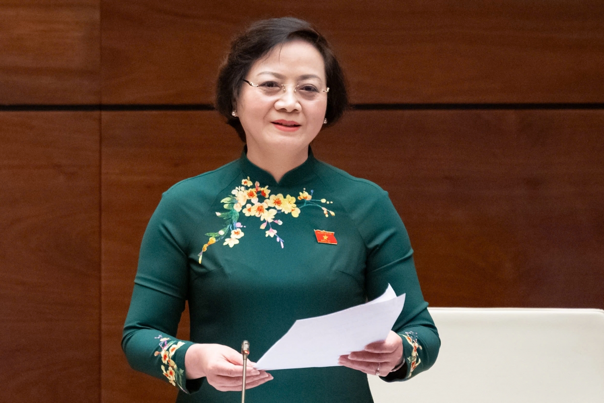 Bộ trưởng Bộ Nội vụ Phạm Thị Thanh Trà. (Ảnh: Quốc hội)