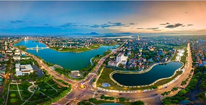Thành phố Việt Trì, Phú Thọ. Ảnh Trường ĐH Hùng Vương