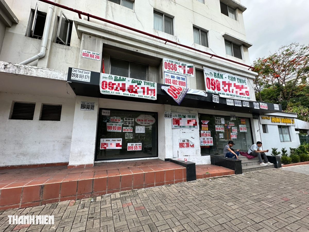 Tại khu phố Hưng Vượng 3 cũng có hàng loạt mặt bằng trống dù nơi đây mặt bằng sạch và đẹp, thuận tiện cho việc kinh doanh