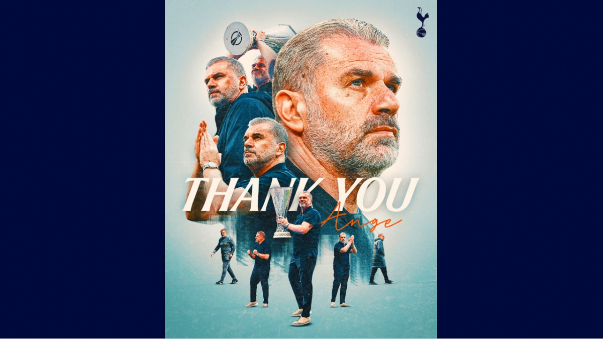 Tottenham sa thải HLV Postecoglou dù vừa vô địch cúp C2 châu Âu (Ảnh: Tottenham FC)