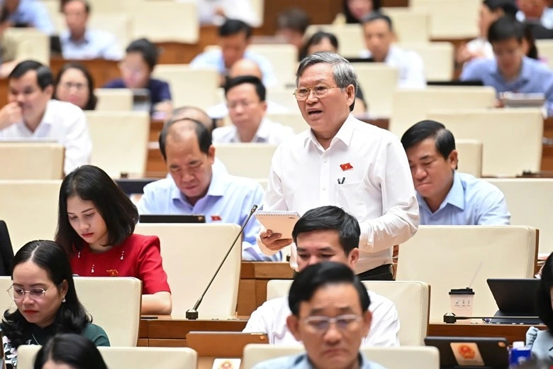 Đại biểu Tô Văn Tám (đoàn Kon Tum). Ảnh Quốc hội.
