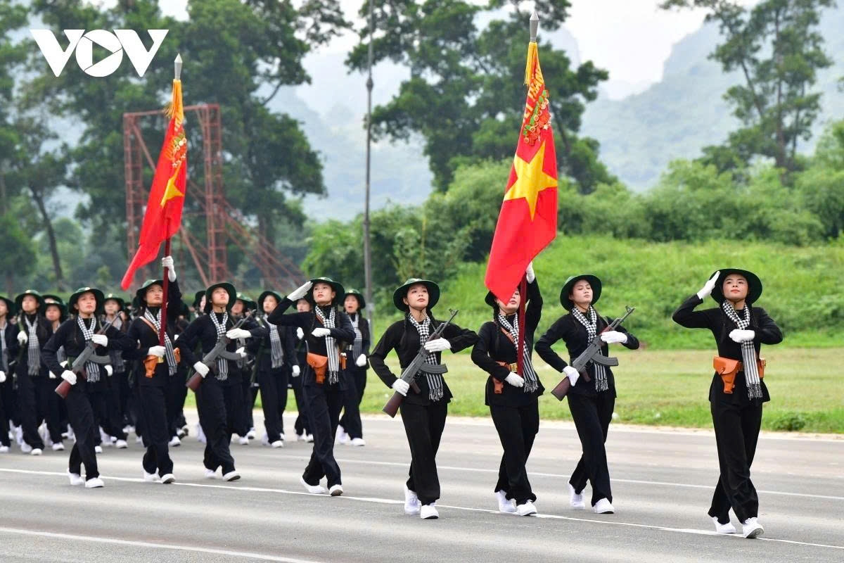 Also present is a female guerrilla unit from the South, representing resilience and dedication during the resistance wars.