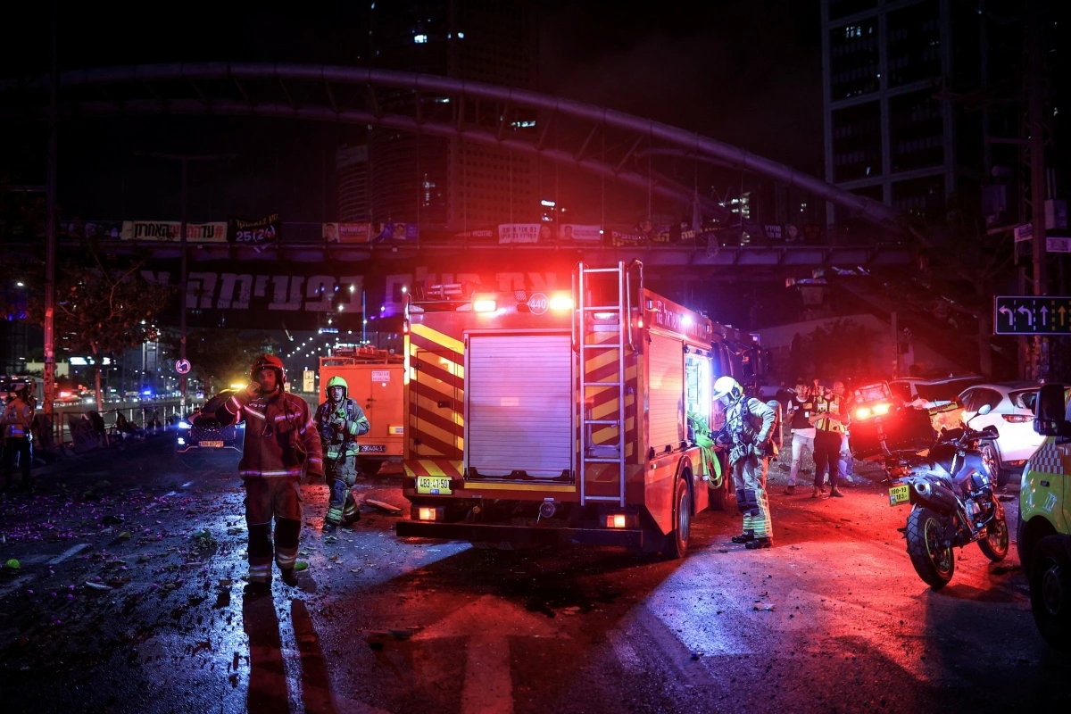 Khu vực tại Tel Aviv, Israel hứng chịu đợt tập kích của Iran ngày 14/6. Nguồn: Reuters