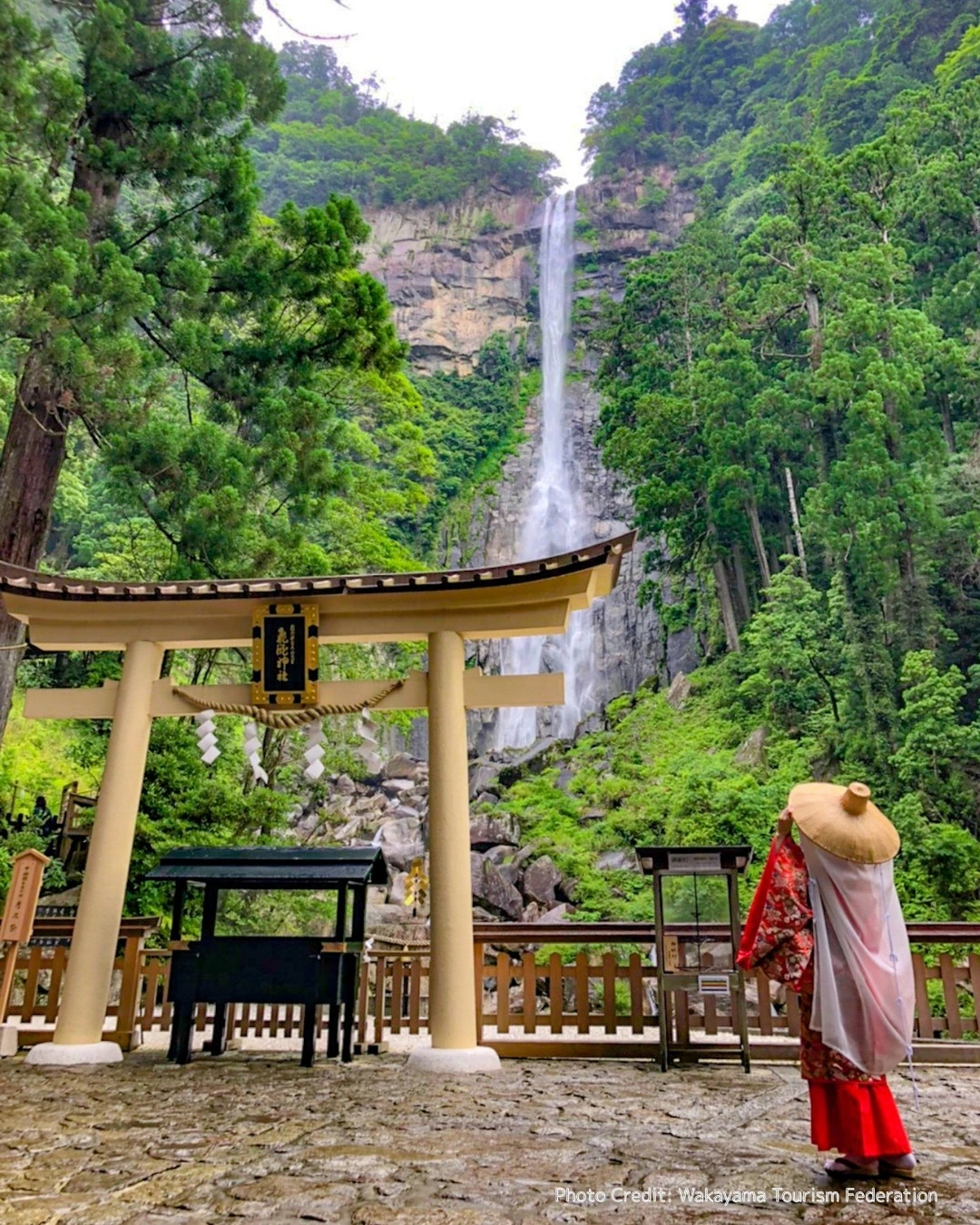 Thác Nachi hùng vĩ tại Tuyến đường hành hương Kumano Kodo. Nguồn: Wakayama Tourism Federation