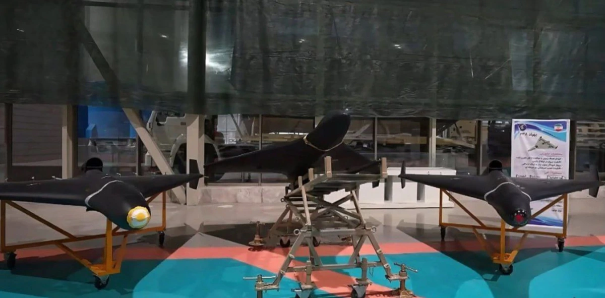 UAV Shahed trong khu trưng bày. Ảnh: Militarnyi