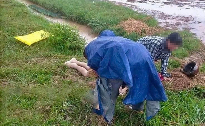 Hiện trường nạn nhân N.V.N. bị sét đánh.