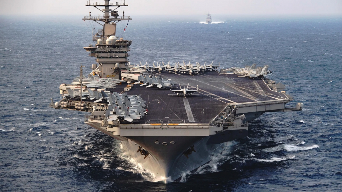 Tàu sân bay Mỹ. Ảnh: USN