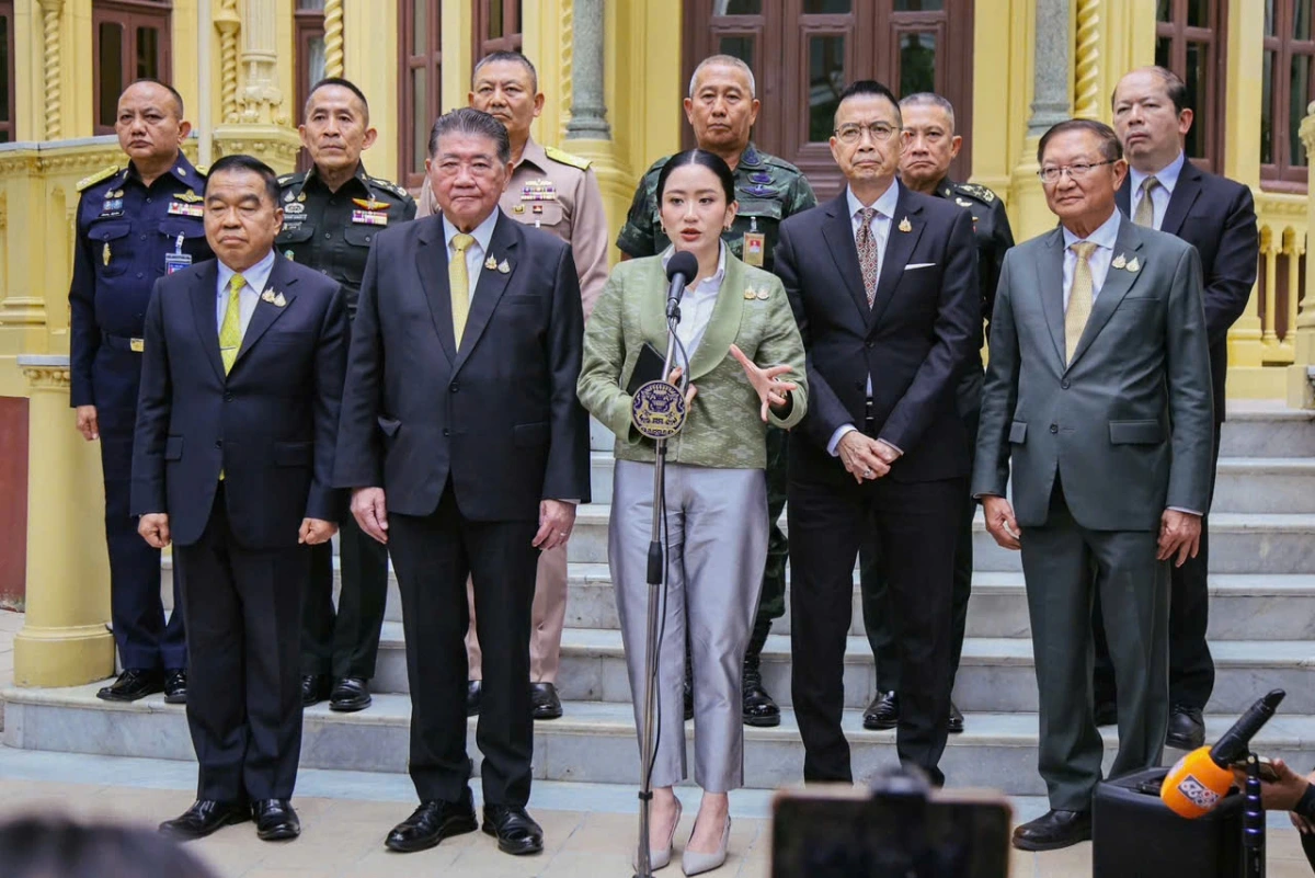 Thủ tướng Thái Lan Paetongtarn Shinawatra trả lời báo giới ngày 16/6/2025. Ảnh: Văn phòng Thủ tướng Thái Lan