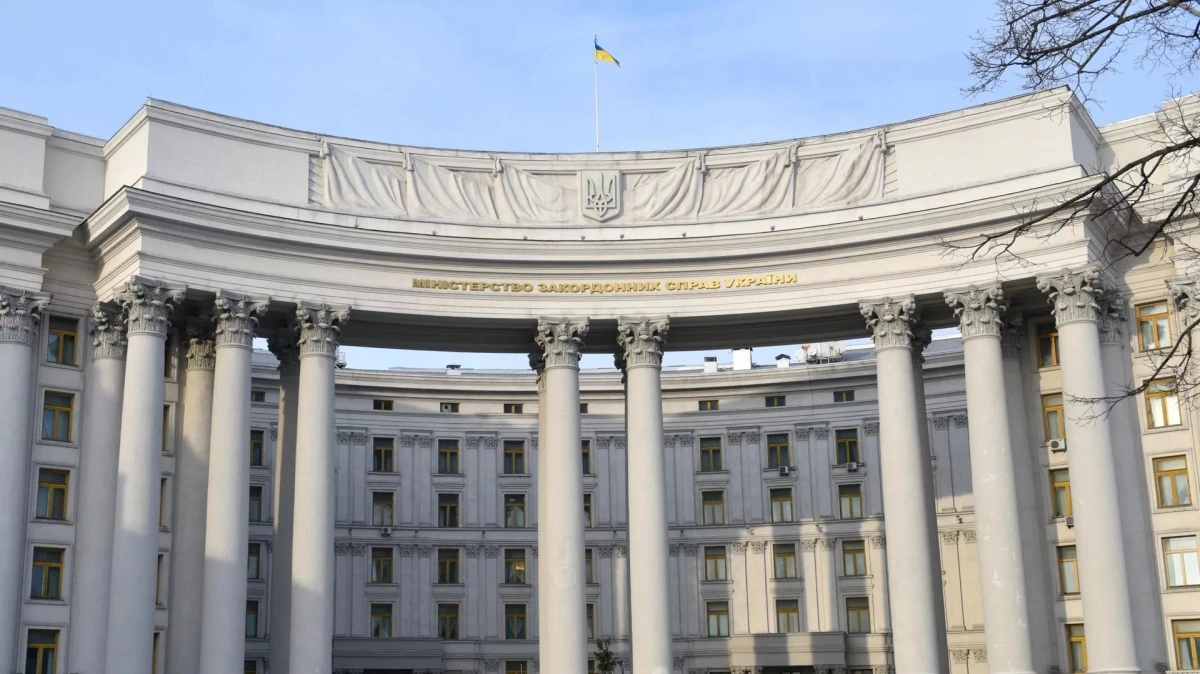 Tòa nhà Bộ Ngoại giao Ukraine tại Kyiv (Ảnh: Ria Novosti).