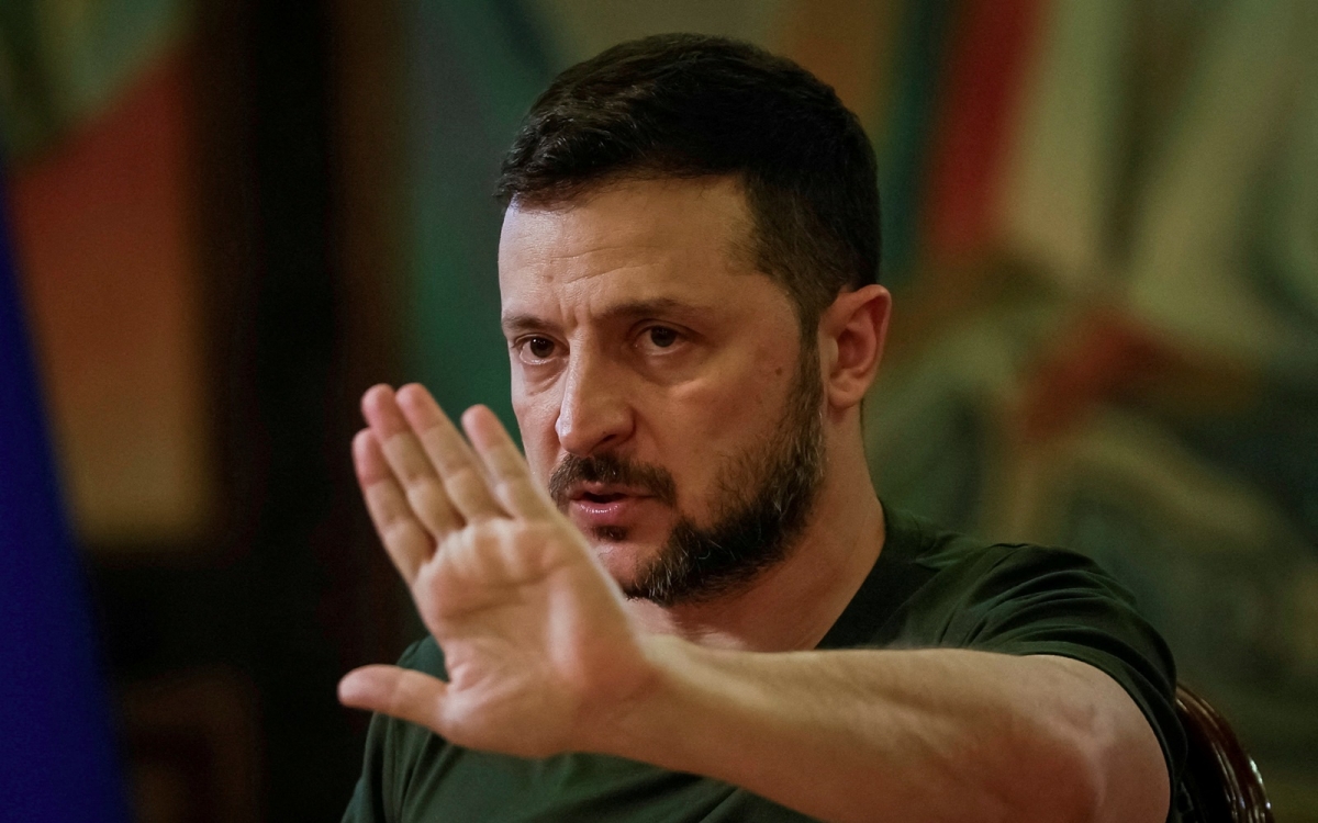 Tổng thống Ukraine Zelensky tiếp tục tỏ thái độ cứng rắn với Nga. Ảnh: Reuters.