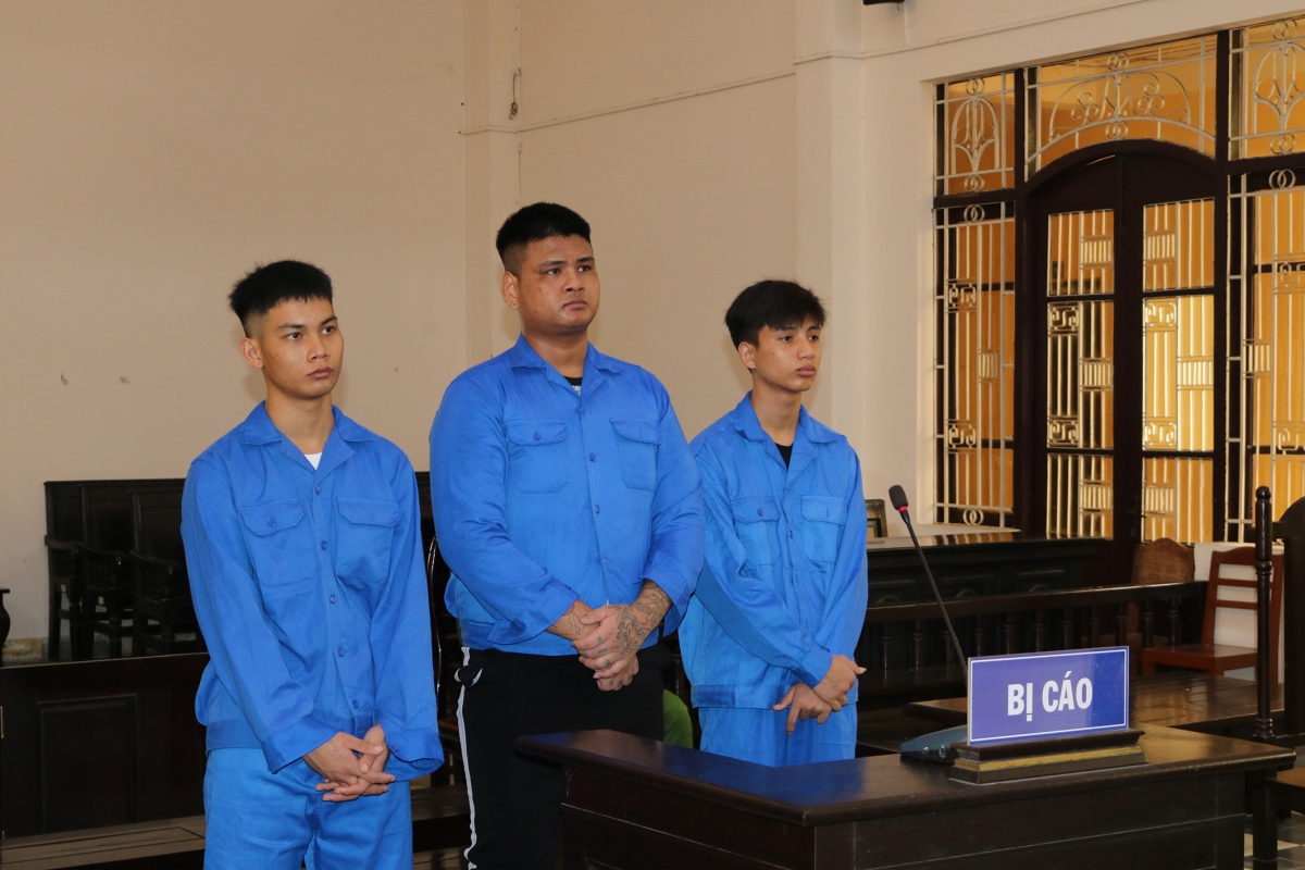 Các bị cáo tại phiên xét xử