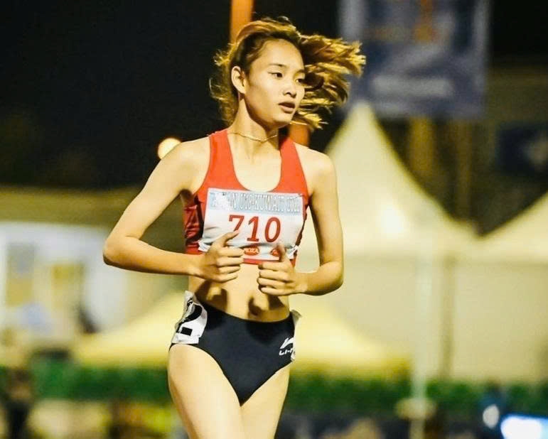 Khanh Linh wins one gold medal in the women’s 1,500m at the 2025 Thailand Open Track &amp; Field Championships. (Photo: Thailand Open)