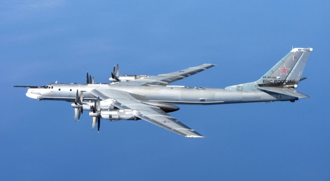 Máy bay ném bom chiến lược Tu-95 của Nga. Ảnh: WIkipedia