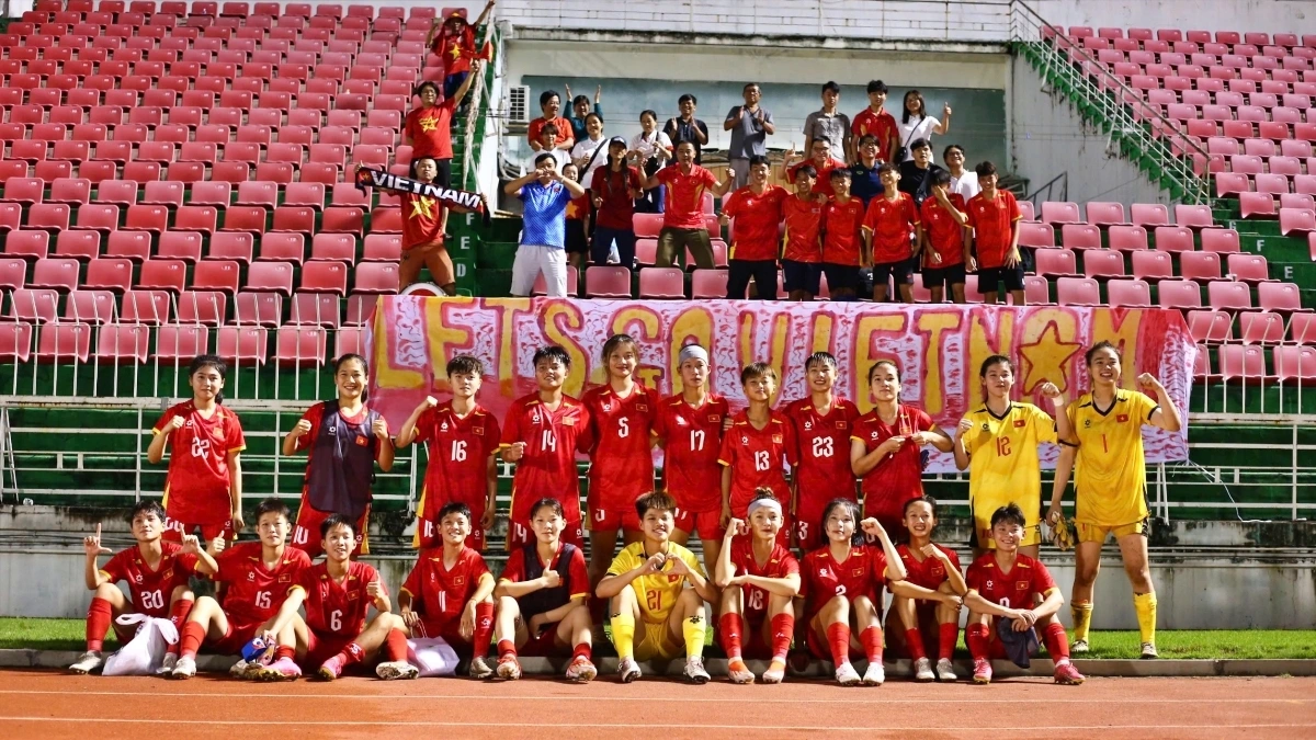 U19 nữ Việt Nam thắng trận ra quân (Ảnh: VFF).