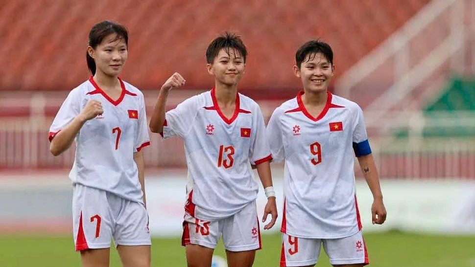 U19 nữ Việt Nam gặp U19 nữ Indonesia ở bán kết (Ảnh: VFF)