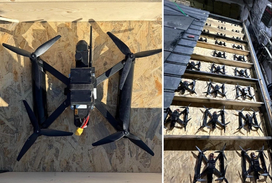 UAV được sử dụng trong chiến dịch Mạng Nhện. Ảnh: SBU