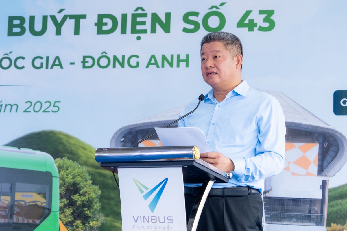 Ông Nguyễn Mạnh Quyền - Phó Chủ tịch UBND TP Hà Nội phát biểu tại sự kiện