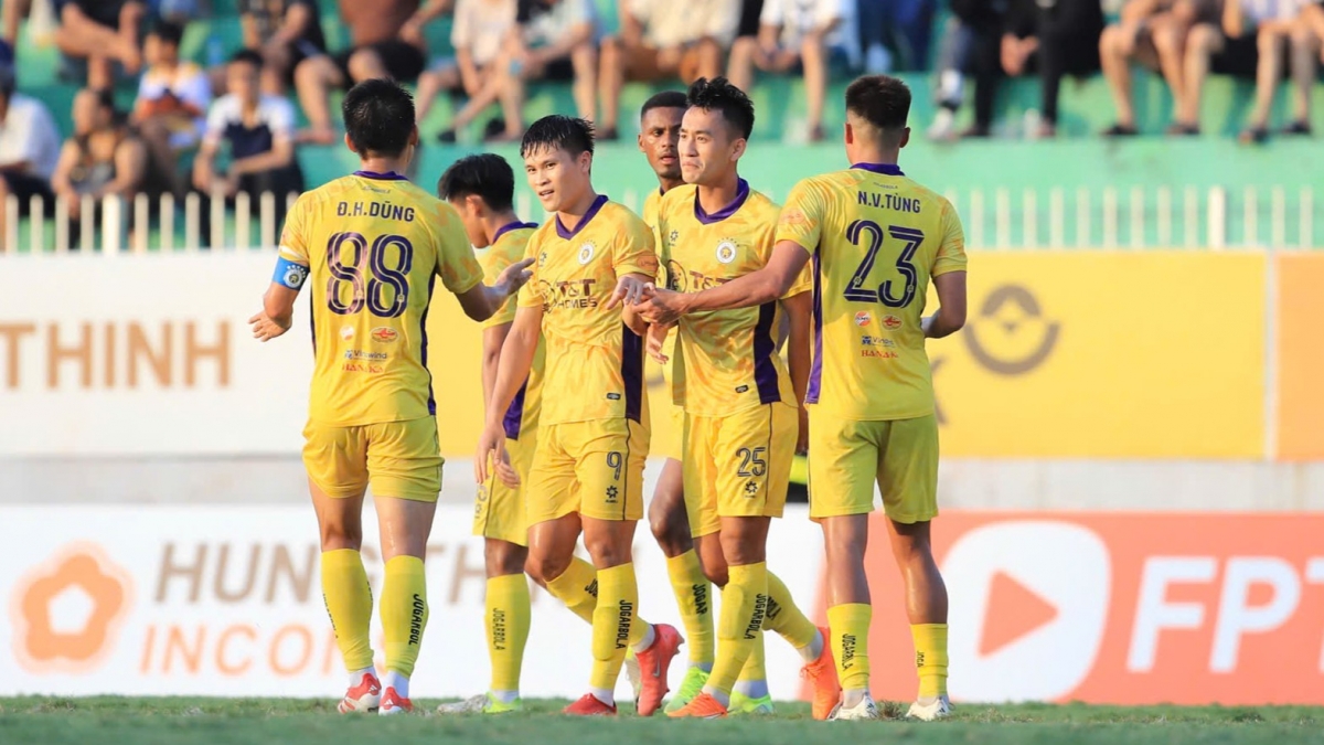 Lê Xuân Tú (Hà Nội FC) có vòng đấu xuất sắc. (Ảnh: Hoài Thương). 