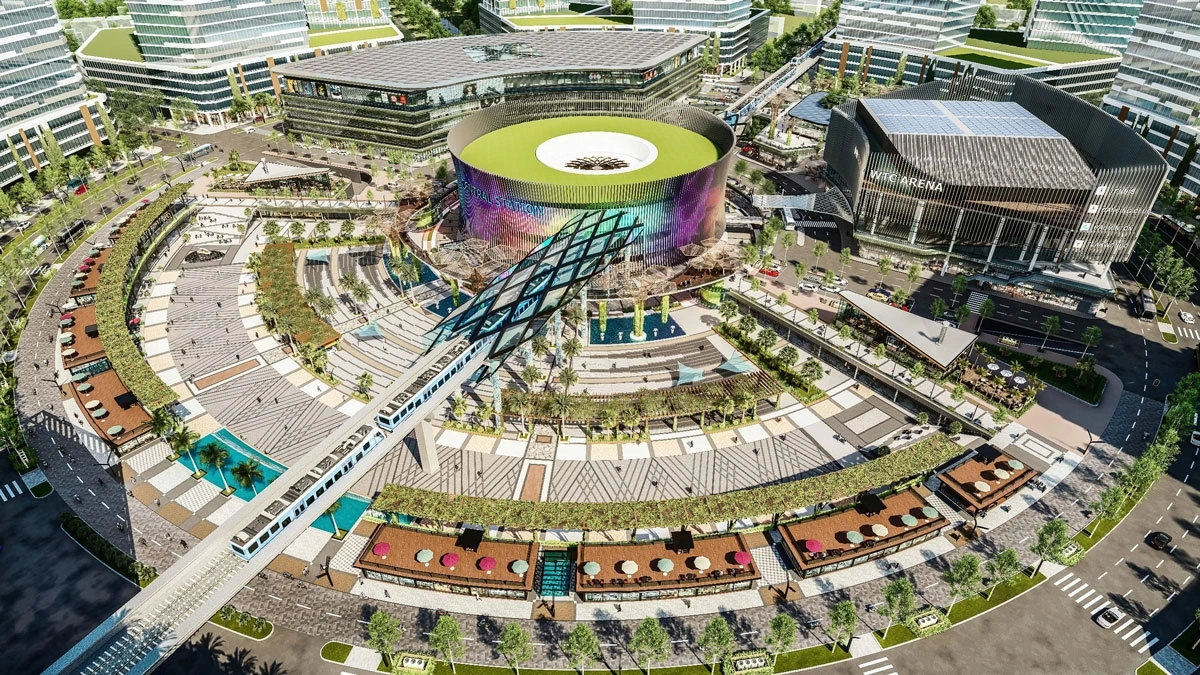 Mô hình trung tâm phức hợp tại thành phố mới Bình Dương có nhà ga tuyến metro số 1