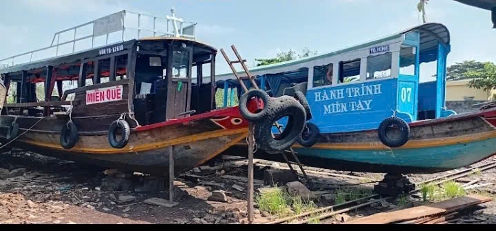 Cồn Tân Long có nghề sửa chữa, đóng tàu bè gần 100 năm qua