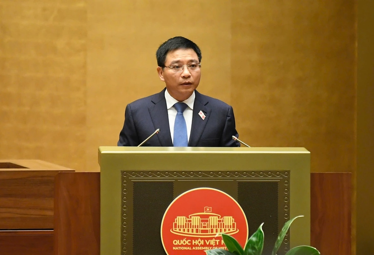 Bộ trưởng Bộ Tài chính Nguyễn Văn Thắng tại phiên chất vấn. Ảnh: Media Quốc hội