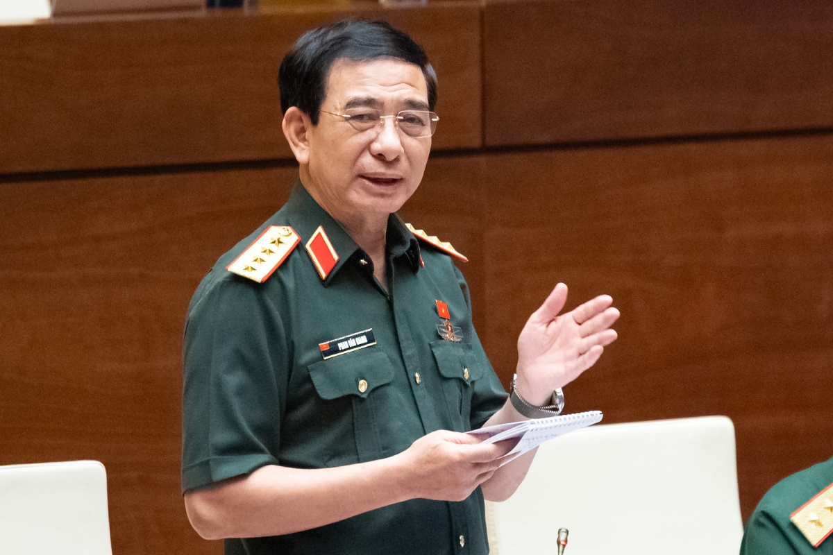 Bộ trưởng Bộ Quốc phòng Phan Văn Giang. Ảnh Quốc hội.