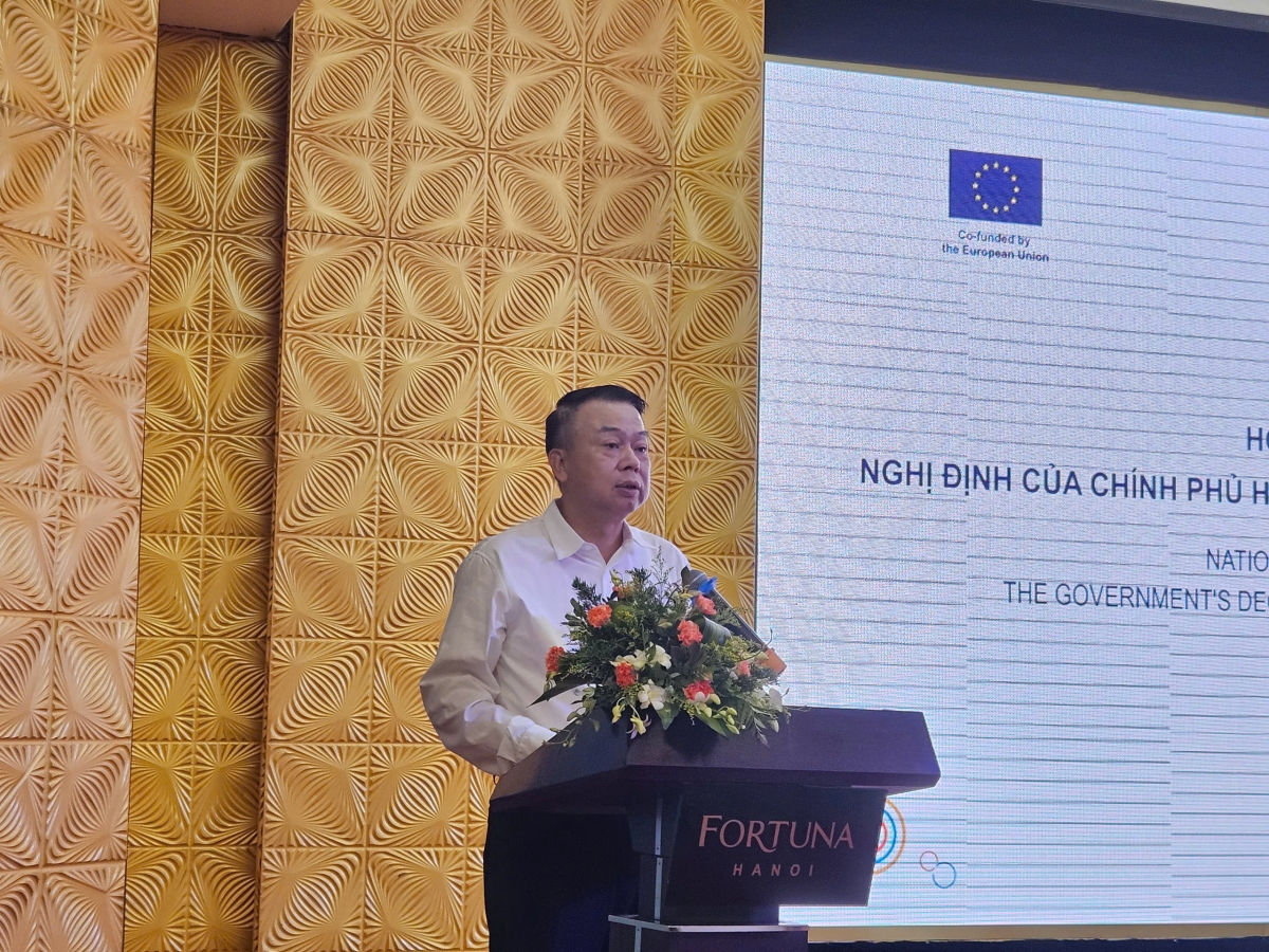 Thứ trưởng Bộ Tài chính Nguyễn Đức Chi phát biểu tại Hội nghị