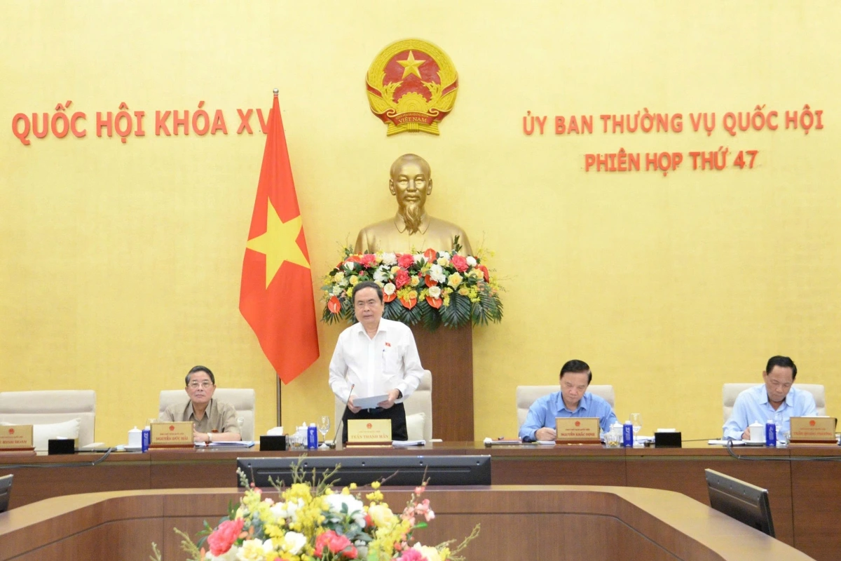 Chủ tịch Quốc hội Trần Thanh Mẫn phát biểu bế mạc phiên họp