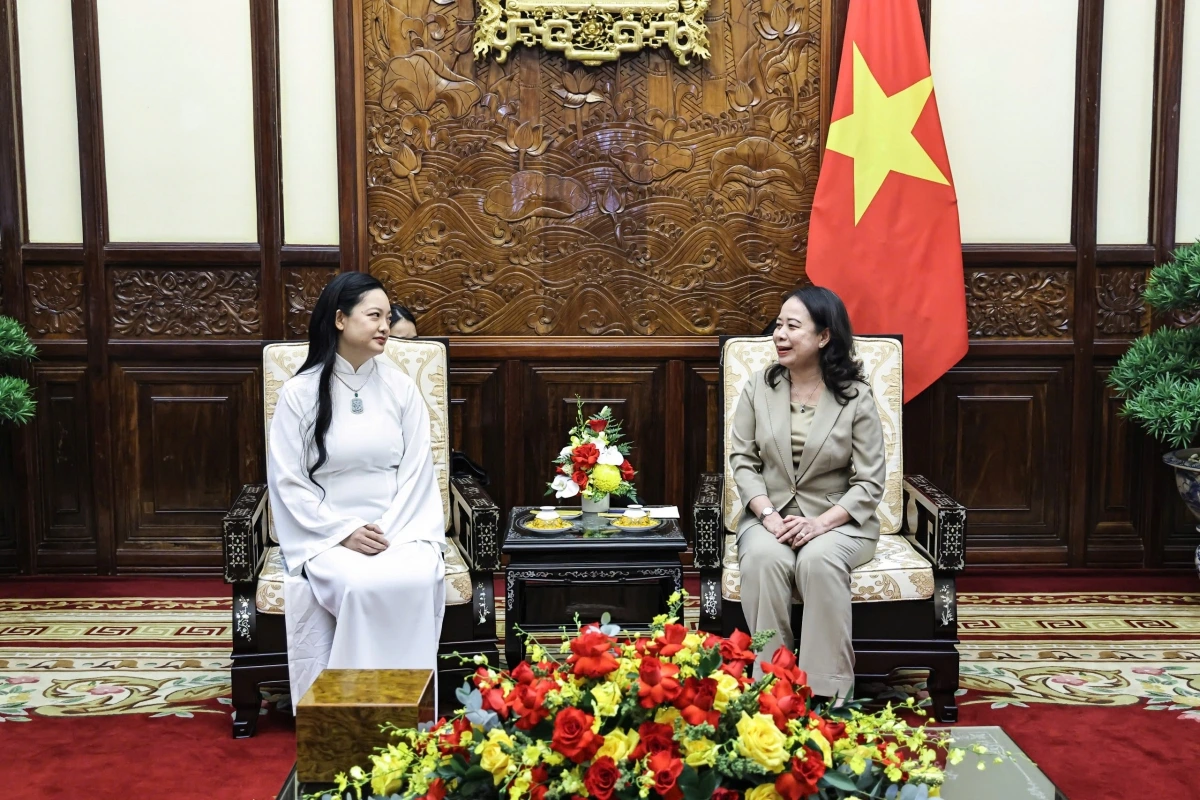 Phó Chủ tịch nước Võ Thị Ánh Xuân tiếp bà Amada Nguyễn