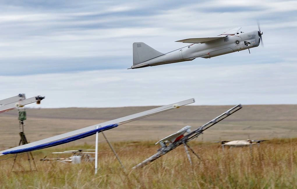 UAV Orlan 10 của Nga. Ảnh: TASS