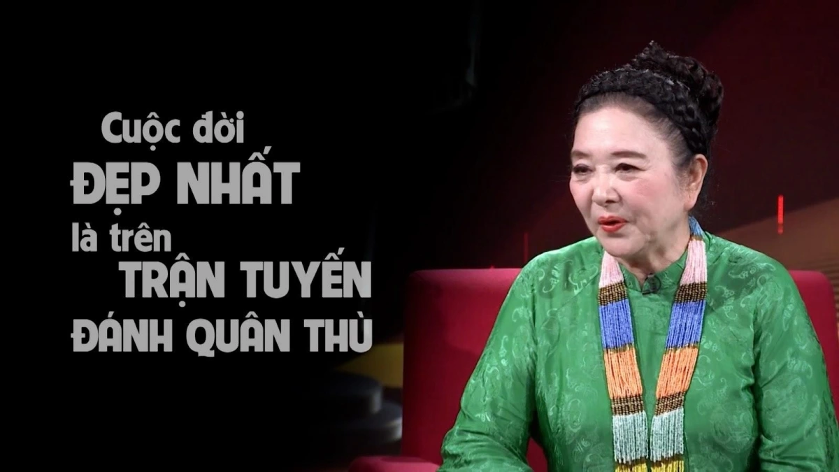 NSƯT Thanh Loan chia sẻ về bộ phim "Bài ca ra trận"