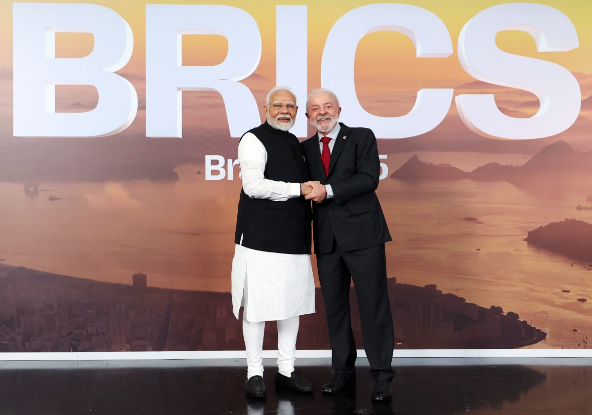 Thủ tướng Ấn Độ Modi tham dự BRICS tại Brazil (Ảnh: Reuters)