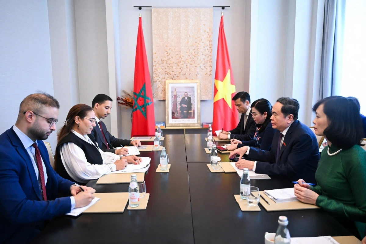 Chủ tịch Quốc hội Trần Thanh Mẫn đã tiếp Chủ tịch Nhóm Nghị sĩ hữu nghị Morocco - Việt Nam Lubna Srhiri