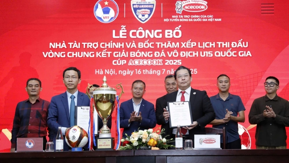 Công bố nhà tài trợ tiếp tục đồng hành cùng VCK U15 quốc gia 2025.