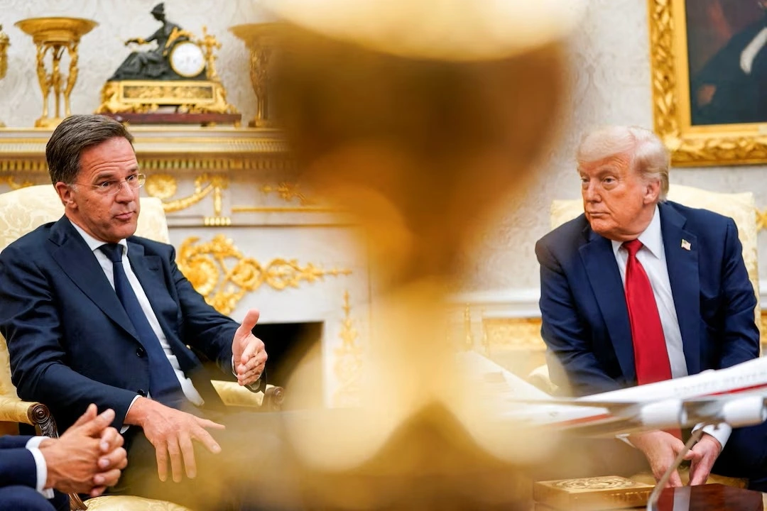 Tổng thư ký NATO Mark Rutte gặp ông Trump tại Nhà Trắng (Ảnh: Reuters)