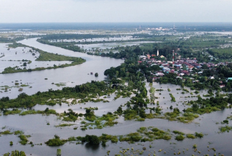 Tình trạng lũ lụt nghiêm trọng tại Nakhon Phanom. Nguồn: Bangkok Post