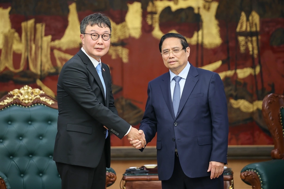Thủ tướng Phạm Minh Chính tiếp ông Kim Hyoung-nyon, Phó Chủ tịch Tập đoàn Dunamu (Hàn Quốc).