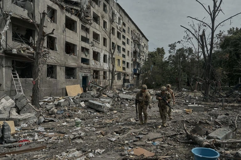 Lực lượng Ukraine tại Pokrovsk. Nguồn: Kiev Independent