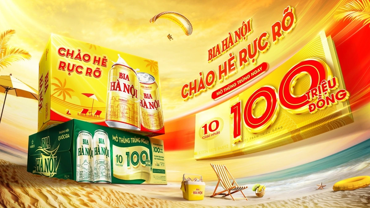 Chương trình khuyến mại “Chào hè rực rỡ” của Bia Hà Nội