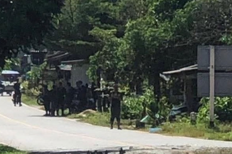 Cơ quan chức năng Thái Lan phong tỏa hiện trường vụ đánh bom tại huyện Ranggae, Narathiwat